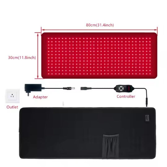 LumiBelt - Multifunkciós alhasi pánt 360 LED 2 hullámhossz